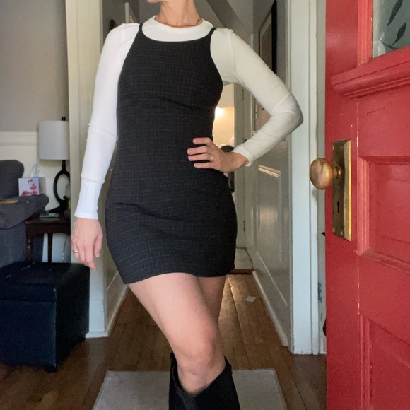 Vintage 90s Finally Plaid Mini tank dress Size XS/S - Picture 10 of 11